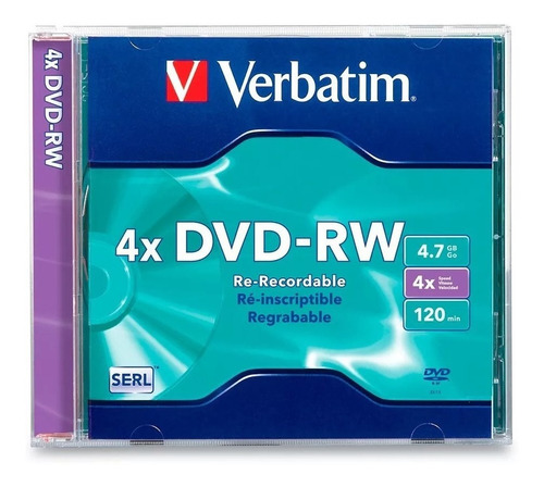 Disco virgen DVD-RW Verbatim de 4x