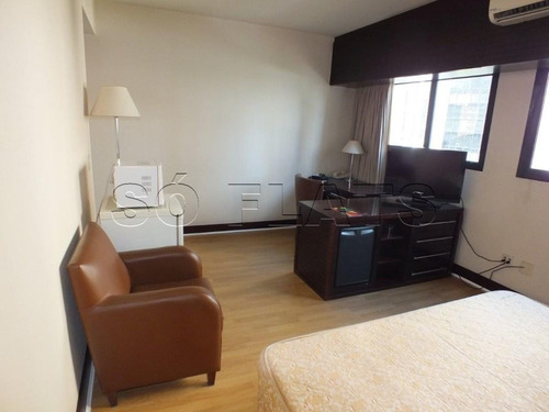 Imagem 2 de 15 de Flat Wyndham Berrini 29m² 1 Dormitório 1 Vaga Para Locação No Brooklin. - Sf29596