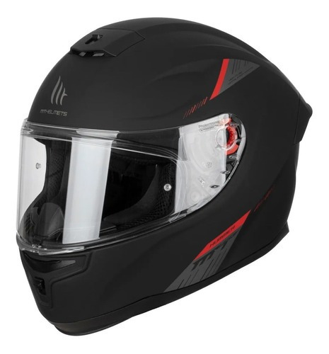 Capacete de motocicleta Mt Stinger Hummer Solid A1 Matte Black - Teo Motos