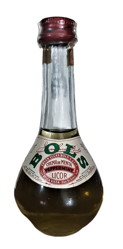 Botellita Miniatura Licor De Menta Bols Peppermint Año 1960 