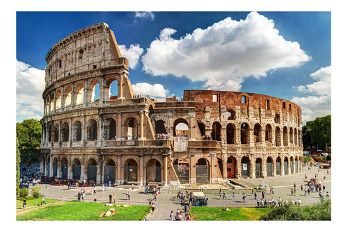 Vinilo 20x30cm Coliseo Romano Grandes Edificios Italia