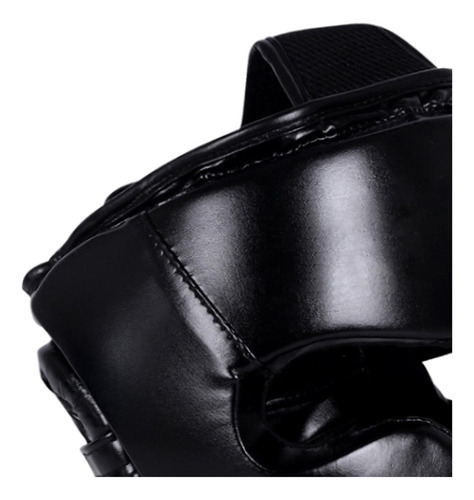 Boxeo Headgear Karate Cómodo Sparring Color Negro L .