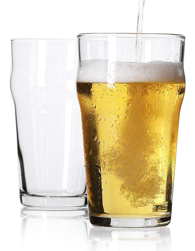 2pcs Vaso De Pinta Británico Vasos Para Cerveza Lager 550ml