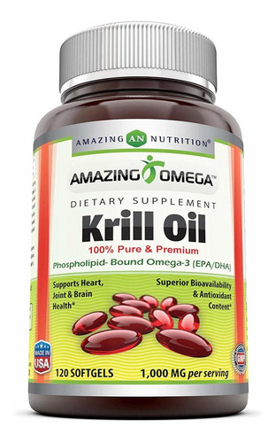 Increíble Omega Krill Aceite 100 Puro Y Premium