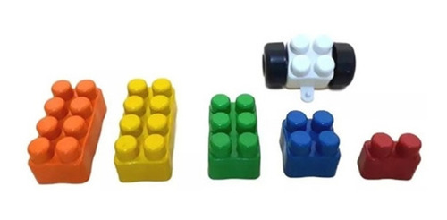 Imagem 4 de 6 de Blocos De Montar 250 Peças Brinquedo Infantil Multiblocos