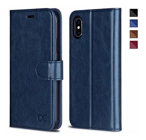 Ocase - Funda Tipo Cartera Para iPhone X, iPhone 10 [carga I