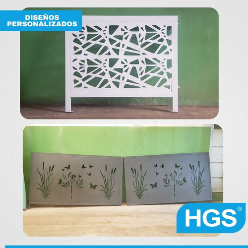 Baranda Balcon Chapa Decorada 2m X 1m Terrazas Y Piletas Gris Oscuro