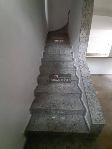 Imagem 15 de 30 de Sobreposta Recém Construída, Com 2 Dormitórios Suítes, 2 Vagas À Venda, 90 M² Por R$ 477.000 - Marapé - Santos/sp - So0137