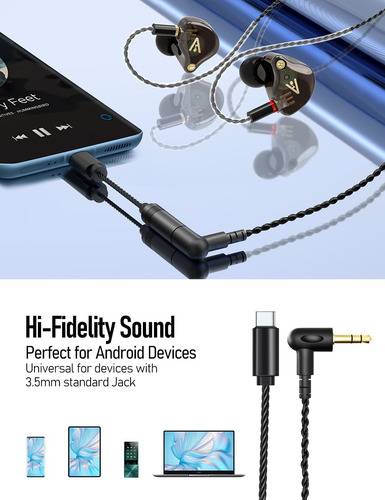Audiovance Vibes 201mc Auriculares Intrauditivos Con Cable Y