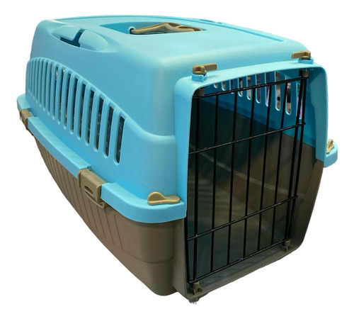 Jaula Transporte Canil Caja Mascota Perro Gato Mediano