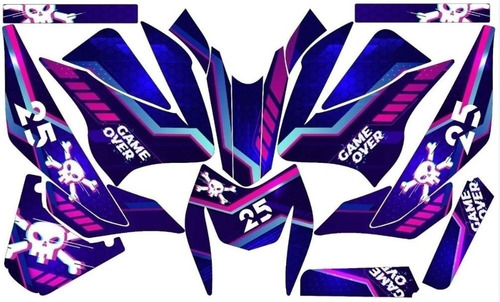 Stickers, Calca, Vinil, Para Moto Pulsar Ns200 Mod-63