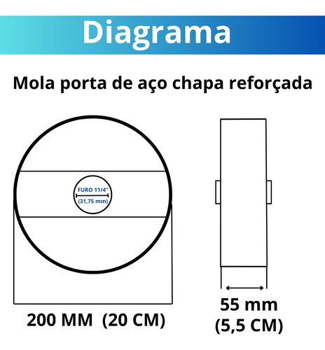 Kit 2 Caixa Com Mola Reforçada Porta De Aço Enrolar 4,0 Mts