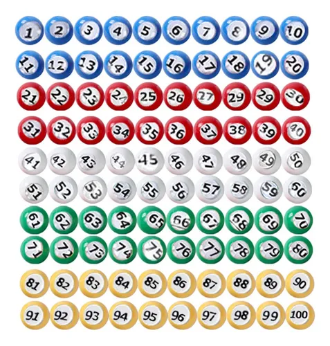 Bolas De Números Para Máquina De Lotería De 1 A 100