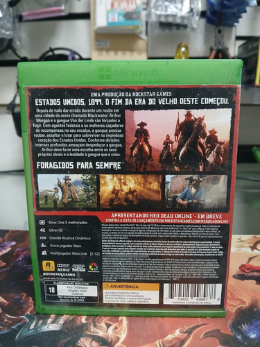 Red Dead Redemption 2 Mídia Física Xbox One (Usado)