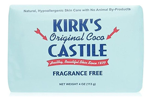 Kirk.s Coco Castile Soap, Sin Perfume (paquete De 5)