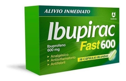Ibupirac Fast 600 Mg X 10 Cápsulas Blandas