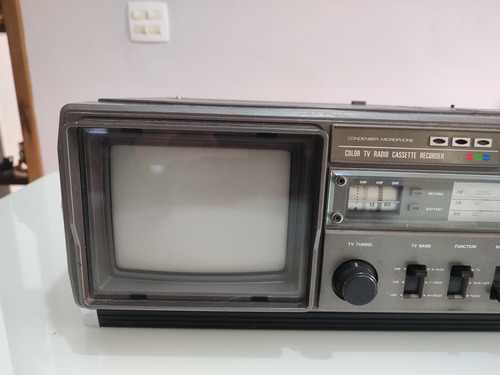 Rádio Color Tv Cassete Broksonic Ccrt 3609 Sem Funcionar (Usado)