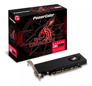 Placa de vídeo AMD PowerColor Red Dragon Radeon RX 500 Series RX 550 AXRX 550 4GBD5-HLE 4GB