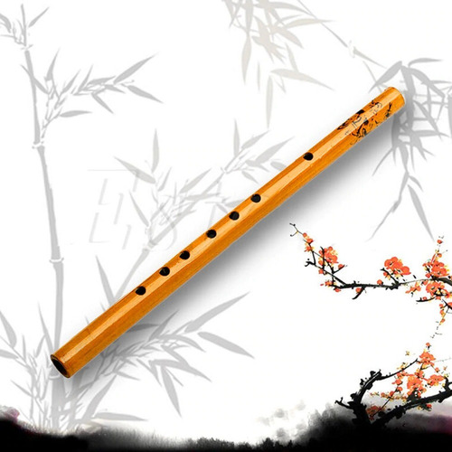 Imagem 2 de 8 de Flauta Doce Bambu Chinesa 6 Furos