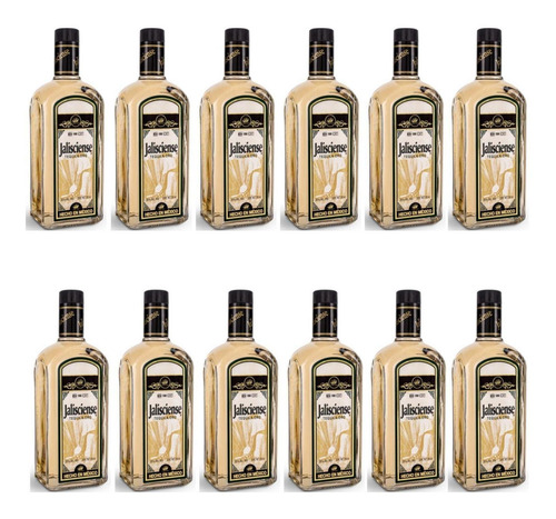 Pack De 12 Tequila Jalisciense Oro 700 Ml