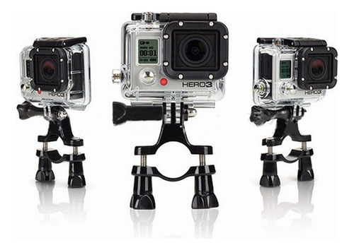 Suporte Bike Bicicleta Guidom Para Gopro Guidao Moto Selin Cor Preto