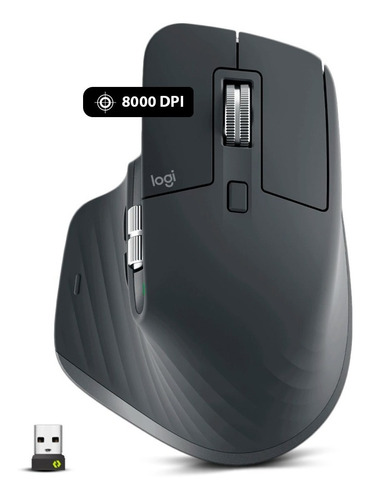 Logitech Mx Master 3s Mouse Silencioso 8k Dpi- Gris Palido