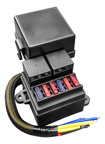Caja De Relés De Fusibles Impermeable 6 Ranuras De Fusibles