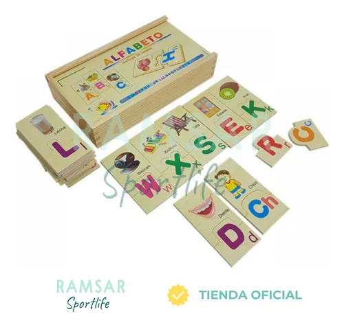 Domino Alfabeto Abecedario Identificar Palabras Didáctico