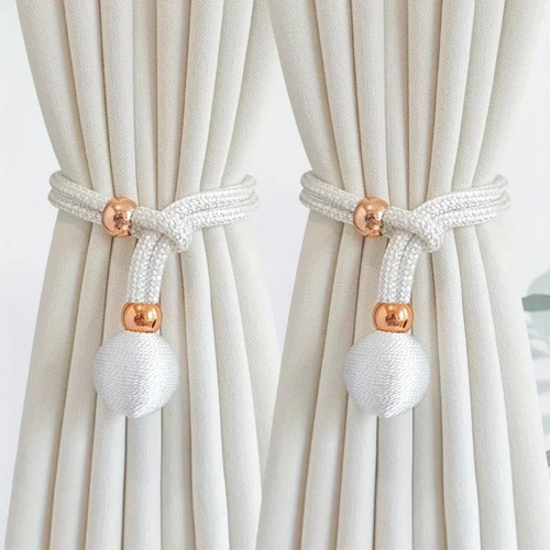Sujetadores Decorativos Ajustables Para Cortinas, 4 Unidades