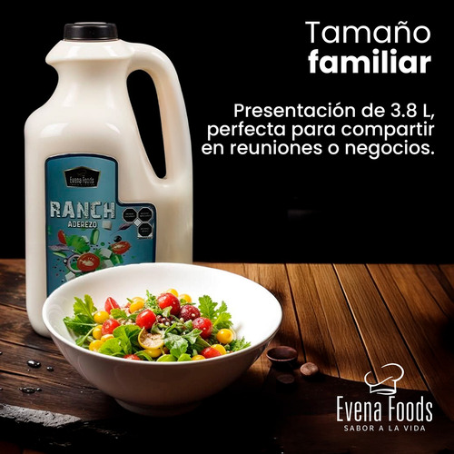 Aderezo Ranch Cremoso 3.8l Perfecto Para Ensaladas Y Dips