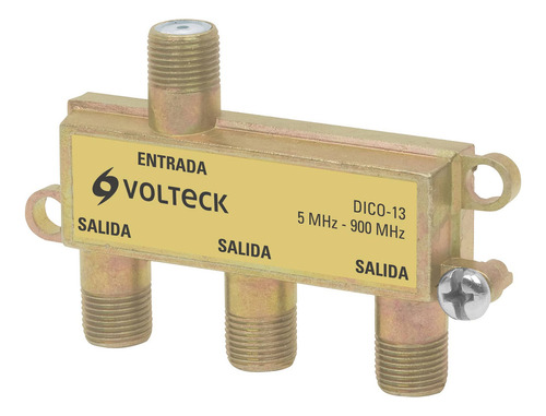 Divisor Coaxial De 1 Entrada Y 3 Salidas Volteck