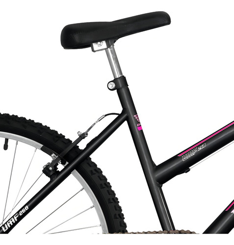 Bicicleta Aro 26 Feminina Masculina Com Freios V-brake Cor Preto