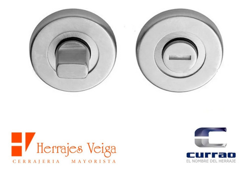 Imagen 3 de 8 de Pomo Y Bocallave Baño Currao Tropea Herrajes Traba De Baño.