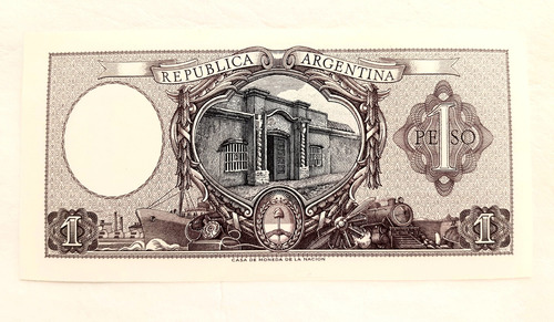 Lote Billetes Antiguos De 1, 5 Y 10 Pesos Moneda Nacional. (Usado)