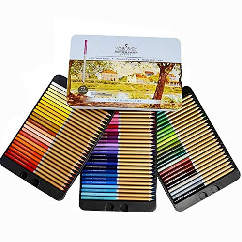 Set Profesional De 72 Lápices De Colores Con Numeración