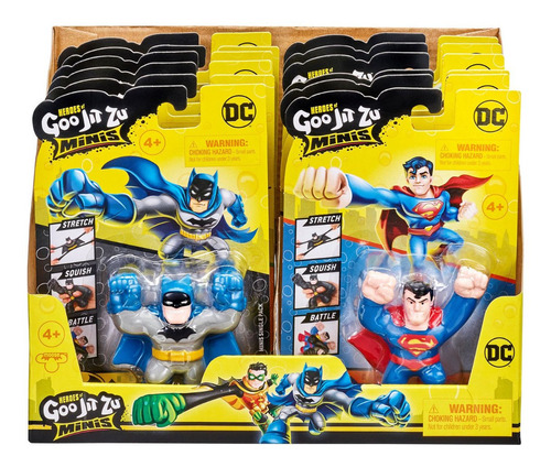 Figuras Elásticas Goo Jit Zu Minis Superman Batman Aquaman