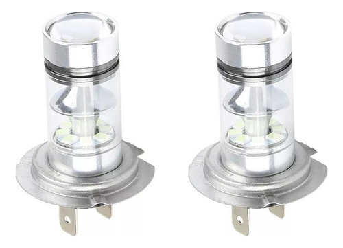 2 Faros Antiniebla Para Coche, H7, 100 W, 10000 K, 1100 Lm,