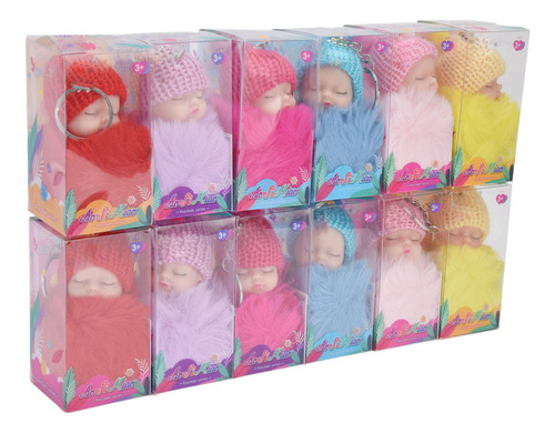 Llavero Con Forma De Muñeco Para Bebé Dormido, 12 Unidades,