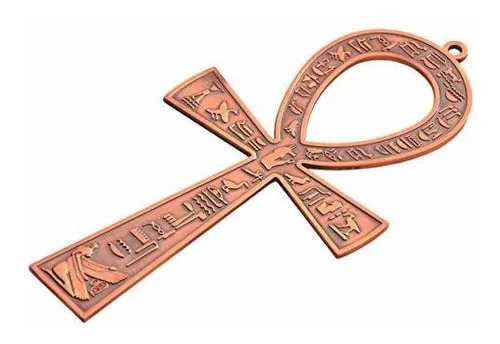 Nilecart ***** Cruz Egipcia Ankh De Metal Grande Hecha En E