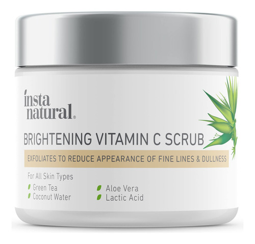 Instanatural Exfoliante De Esmalte Facial Con Vitamina C Y E