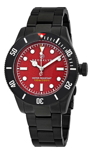 Black Eyed Pea Rojo Dial Reloj Para Hombre 306-c-55-bb-blk