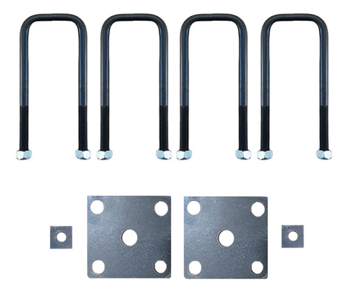 Fixação Grampos 180mm Quadrados Chapas Eixo 60mm Carretinhas