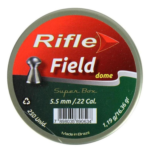 Kit 05 Chumbinho Munição Carabina Rifle Field Dome 5.5 250u