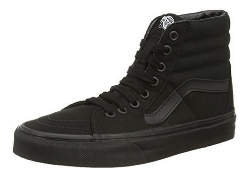 Vans Sk8-hi Unisex Negro - Negro Negro Patín - Tamaño Del Za