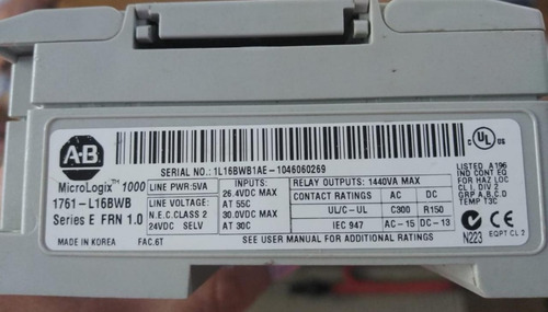 Plc Micrologix 1000 (Usado)