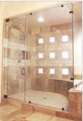 Cancel De Baño Vidrio Templado De 10mm, Modelo Abatible 1.8m