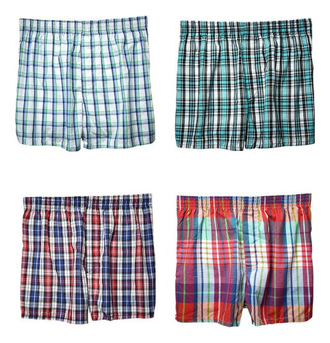 Pack De 5 Calzoncillos Bóxer Estilo Cuadros Para Hombre
