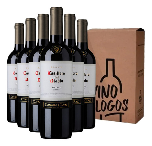 Vino Casillero Del Diablo Malbec Caja X6 - Oferta Vinologos