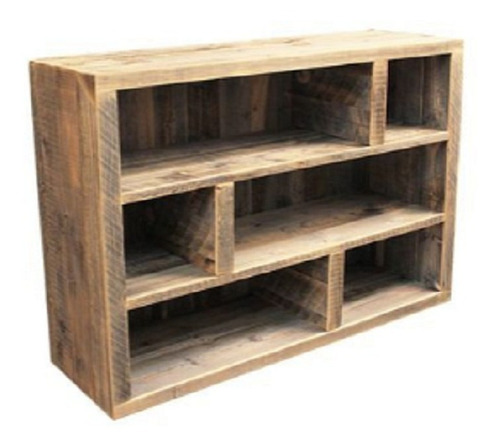 Organizador Lola 100x80x25 Madera Pantano Pallet Biblioteca