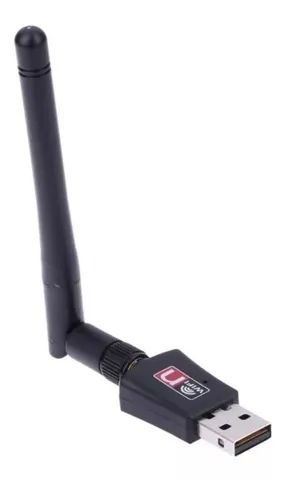 Mini Adaptador Wifi Lan Usb 2.0 + Antena 600 Mbps